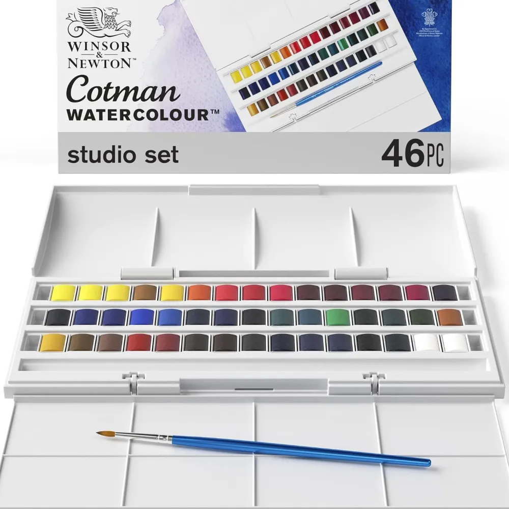Winsor & Newton Zestaw farb akwarelowych Cotman Studio - - 45 szt.
