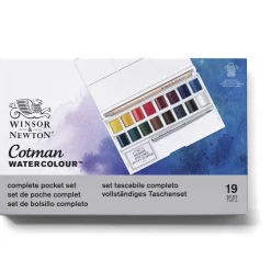 Winsor & Newton Zestaw farb akwarelowych Cotman Deluxe - - 16 kolorów ><noscript><img width=