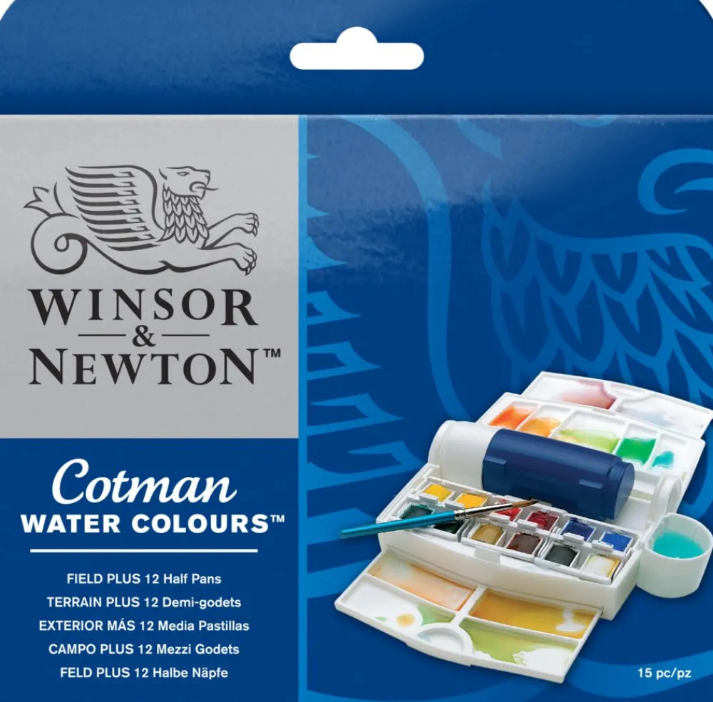 Winsor & Newton Zestaw farb akwarelowych Cotman Field Plus - - 12 kolorów