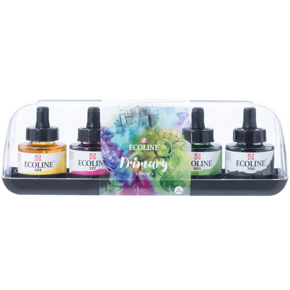 Talens Zestaw farb akwarelowych Ecoline - - Primary, 5 kolorów x 30 ml
