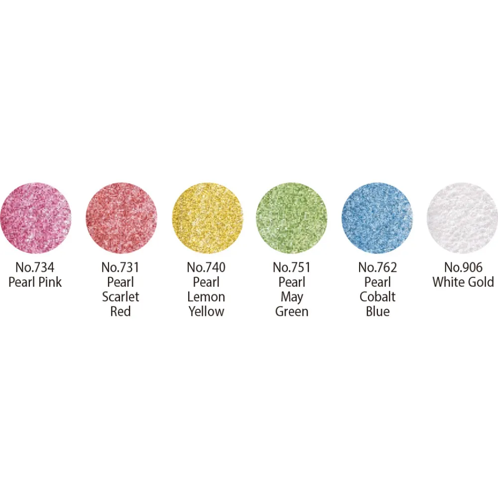 Kuretake Zestaw farb akwarelowych Gansai Tambi - - Pearl Colors, 6 szt.