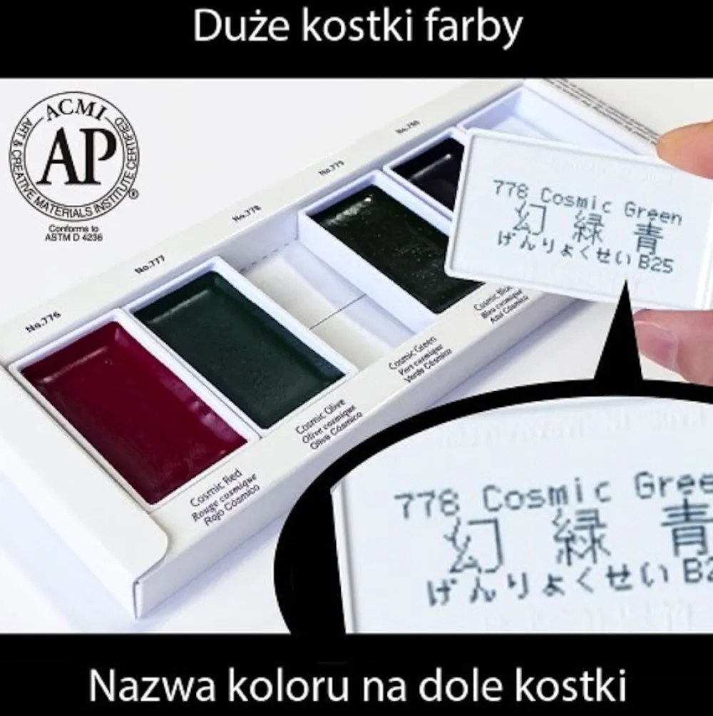 Kuretake Zestaw farb akwarelowych Gansai Tambi Granulating 2 - - 5 kolorów