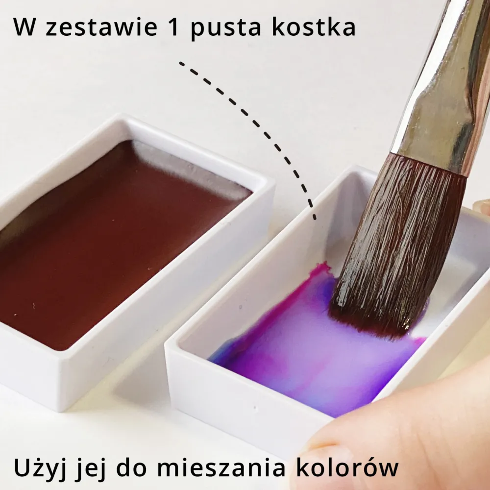Kuretake Zestaw farb akwarelowych Gansai Tambi Granulating - - 5 kolorów