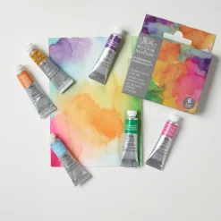 Winsor & Newton Zestaw farb akwarelowych Professional Floral - - 6 kolorów x 5 ml ><noscript><img width=