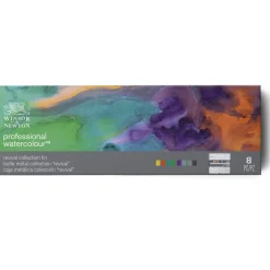 Winsor & Newton Zestaw farb akwarelowych Professional Revival w półkostkach - - 8 kolorów ><noscript><img width=