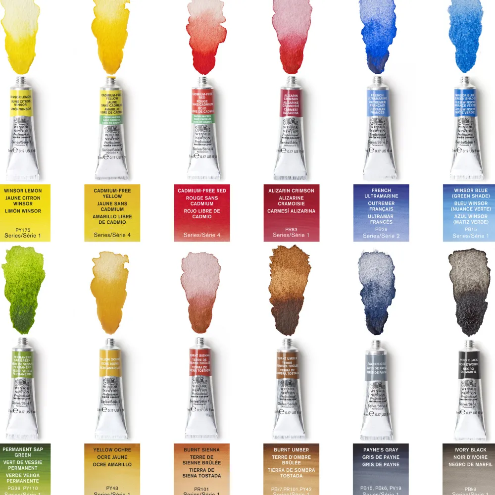 Winsor & Newton Zestaw farb akwarelowych Professional, Tube Studio - - 20 szt. > Farby Akwarelowe