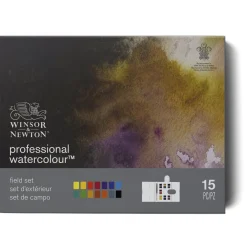Winsor & Newton Zestaw farb akwarelowych Professional w półkostkach - - 15 kolorów