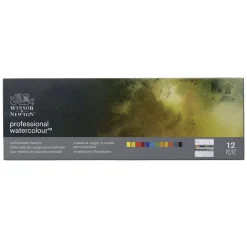 Winsor & Newton Zestaw farb akwarelowych Professional w półkostkach - - 12 kolorów