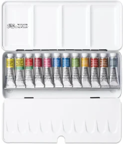 Winsor & Newton Zestaw farb akwarelowych Professional - - 12 kolorów x 5 ml > Farby Akwarelowe