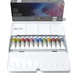 Winsor & Newton Zestaw farb akwarelowych Professional - - 12 kolorów x 5 ml ><noscript><img width=