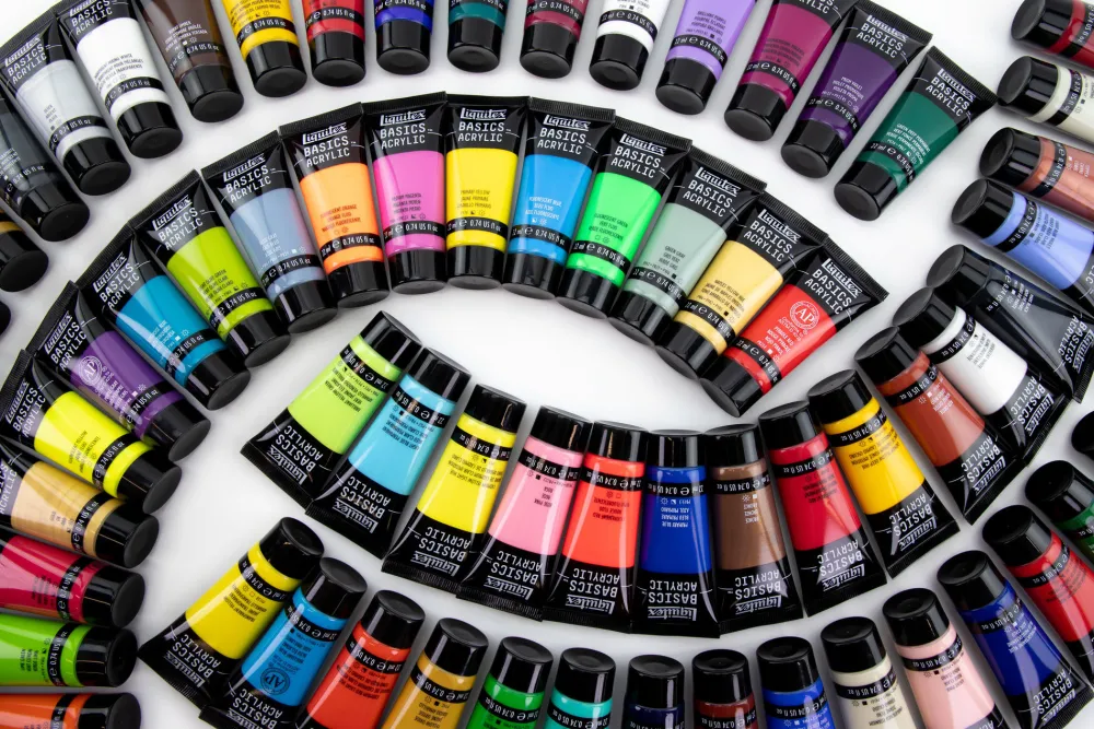 Liquitex Zestaw farb Basics Acrylic - - 72 kolory x 22 ml > Farby Akrylowe