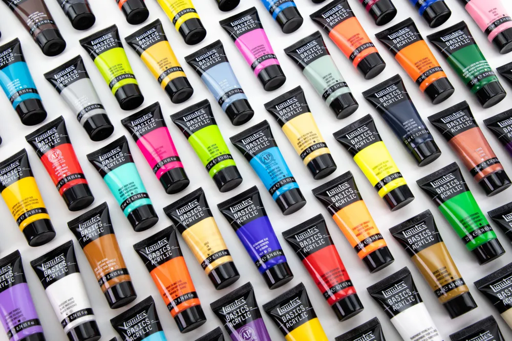 Liquitex Zestaw farb Basics Acrylic - - 72 kolory x 22 ml > Farby Akrylowe