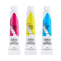 Holbein Zestaw farb gwaszy Acryla Gouache Primary Colors - - 3 kolory x 12 ml