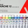 Holbein Zestaw farb gwaszy Acryla Gouache Lesson Set - - 12 kolorów > Farby Gwasze I Tempery