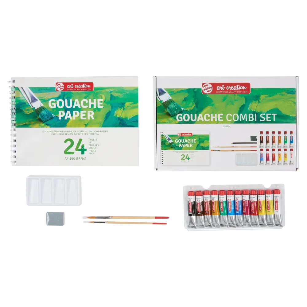 Talens Art Creation Zestaw farb gwaszy Combiset - - 12 kolorów x 12 ml > Farby Gwasze I Tempery