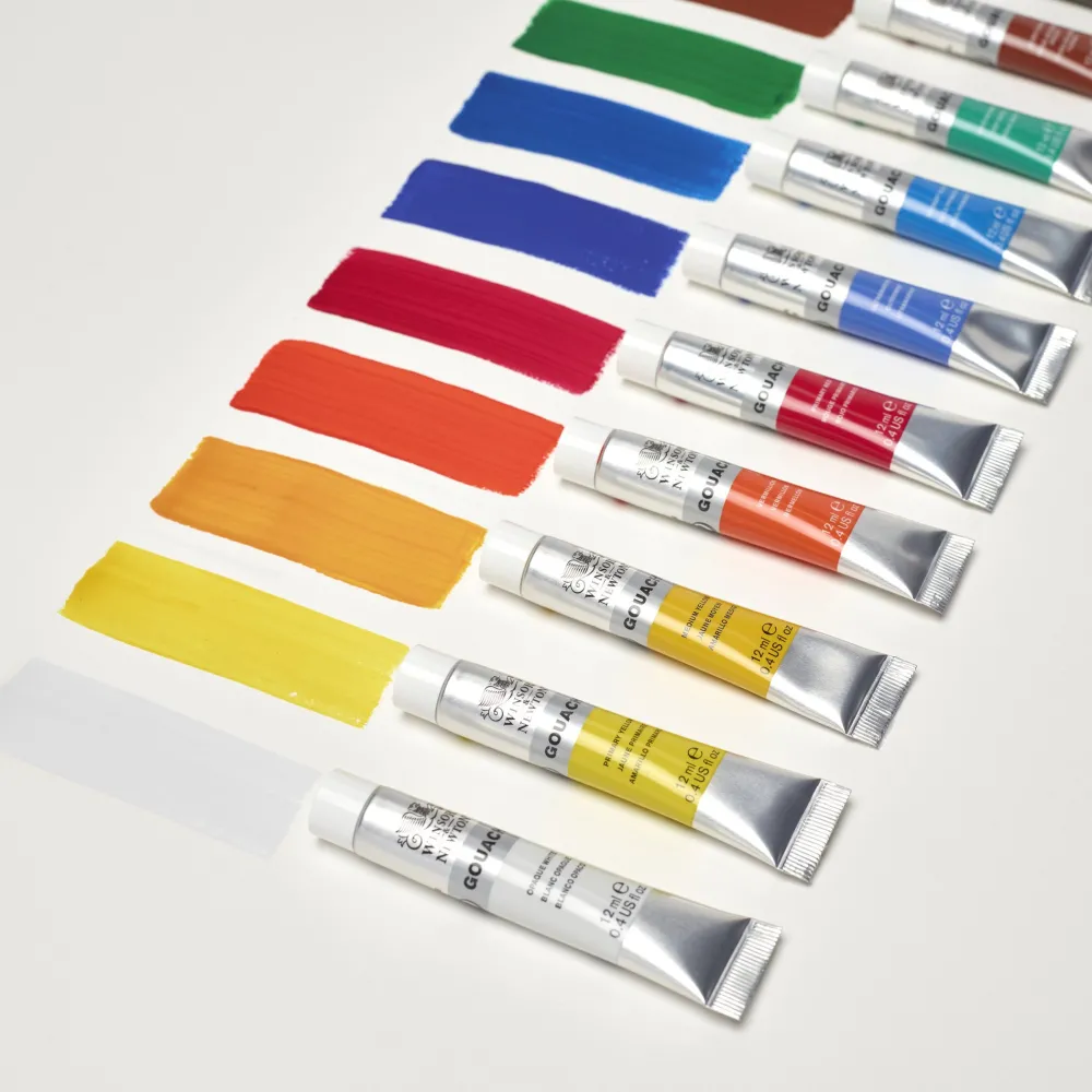 Winsor & Newton Zestaw farb gwaszy - - 10 kolorów x 12 ml