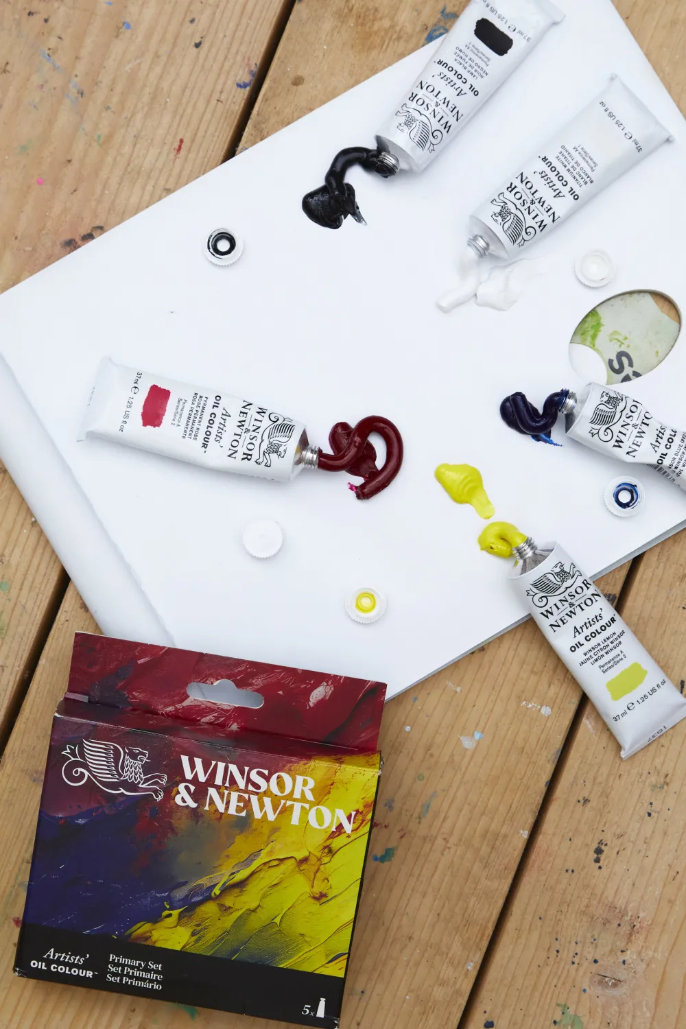 Winsor & Newton Zestaw farb olejnych Artists' Oil Colour Primary - - 5 x 37 ml > Farby Olejne