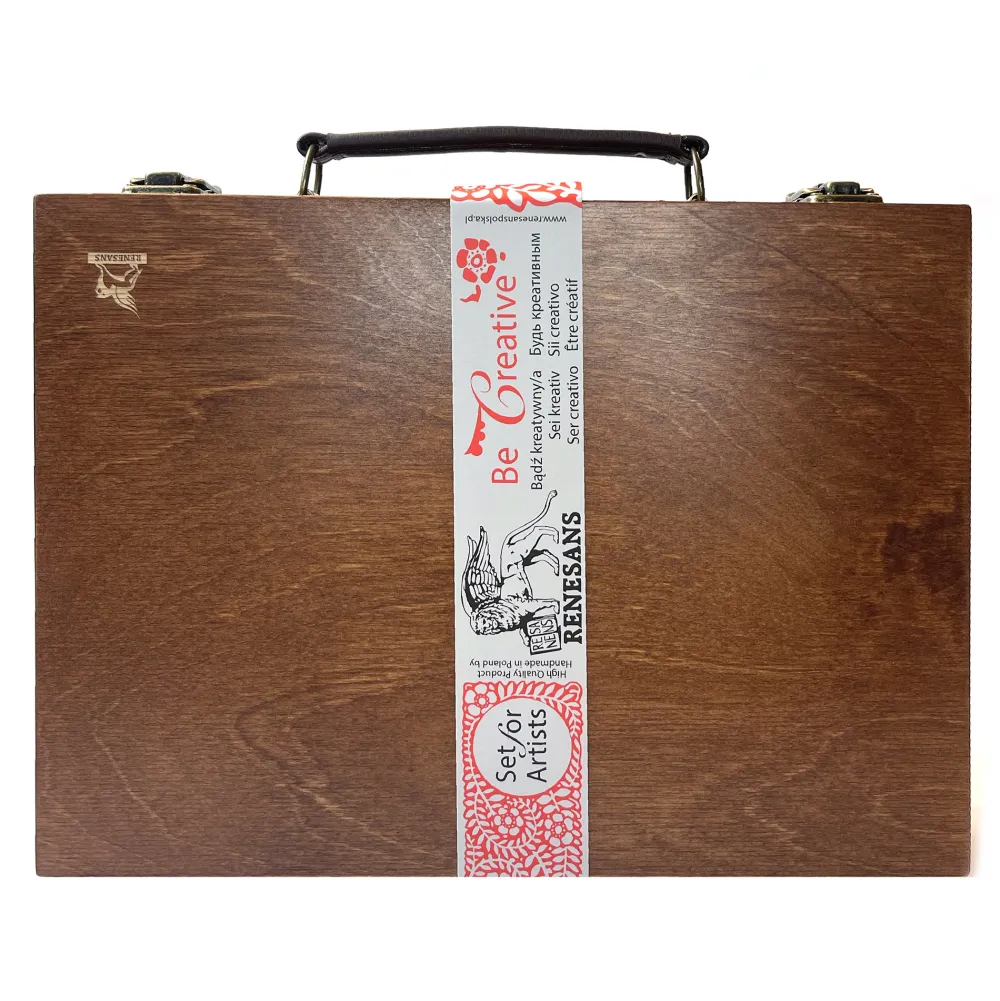 Renesans Zestaw farb olejnych Extra w drewnianej walizce - - 11 kolorów x 20 ml
