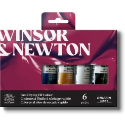 Winsor & Newton Zestaw farb olejnych Griffin Alkyd - - 6 szt. > Farby Olejne
