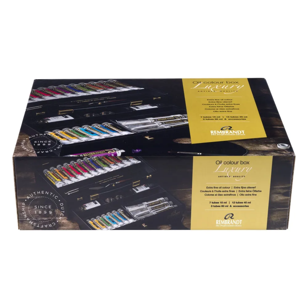 Rembrandt Zestaw farb olejnych Luxury Box z akcesoriami -
