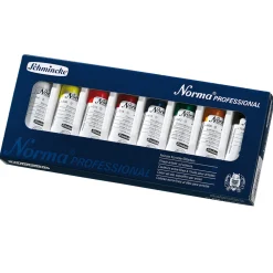 Schmincke Zestaw farb olejnych Norma Professional - - 8 kolorów x 20 ml > Farby Olejne