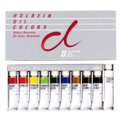Holbein Zestaw farb olejnych Oil Colors, D - - 10 kolorów