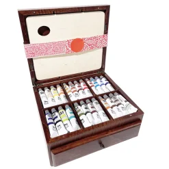 Renesans Zestaw farb olejnych Olej for Art w drewnianym kuferku - - 24 kolory x 20 ml