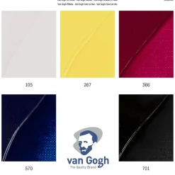 Van Gogh Zestaw farb olejnych Primary - - 5 kolorów x 40 ml