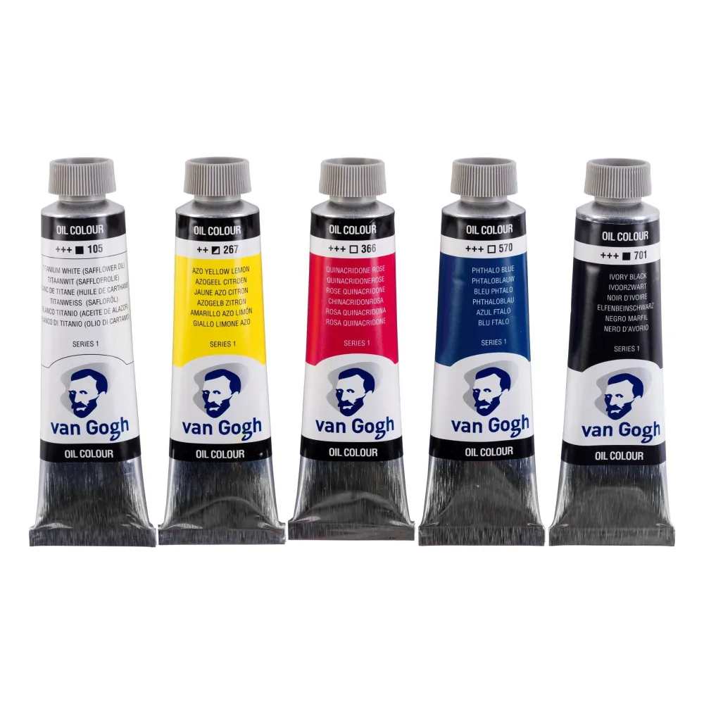 Van Gogh Zestaw farb olejnych Primary - - 5 kolorów x 40 ml