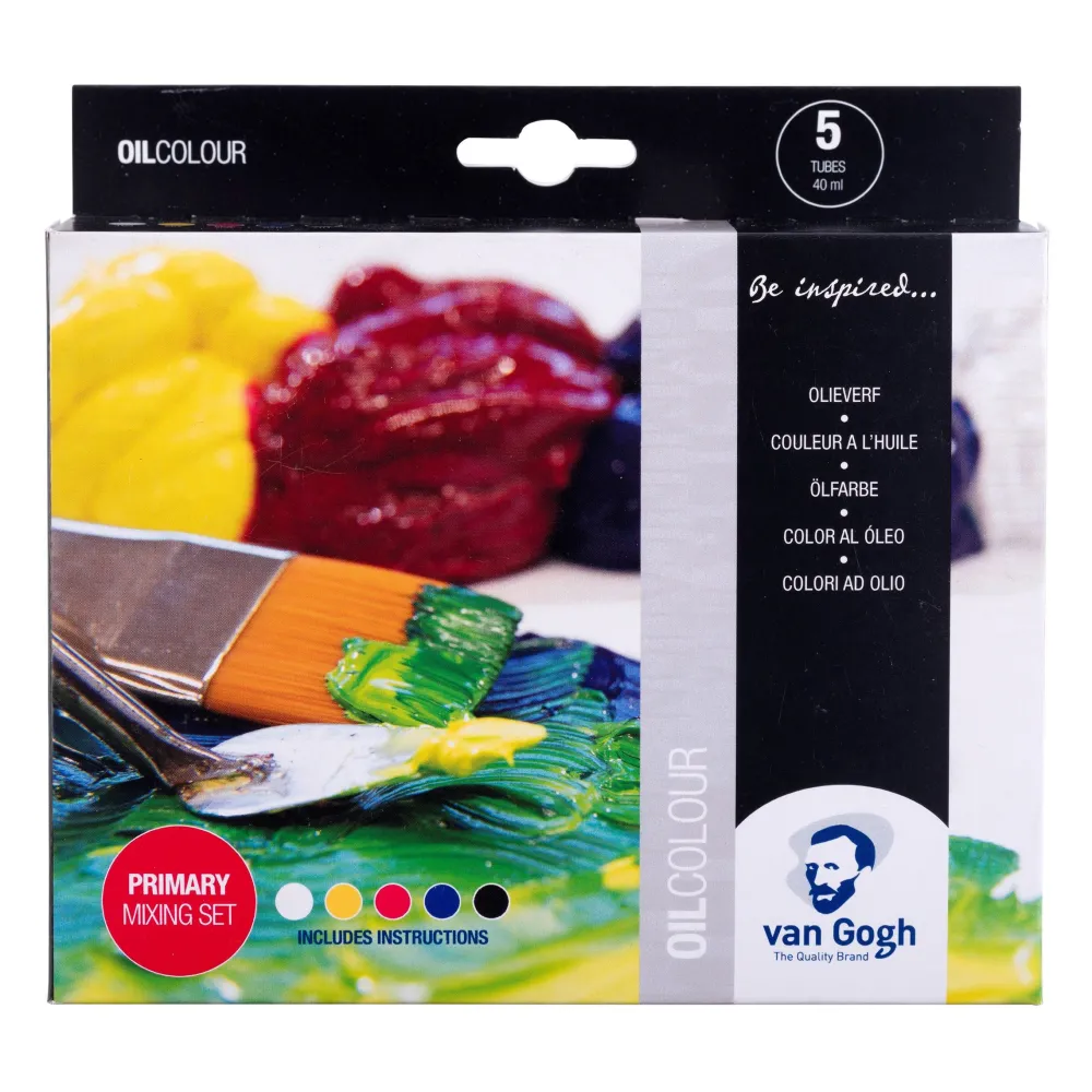 Van Gogh Zestaw farb olejnych Primary - - 5 kolorów x 40 ml