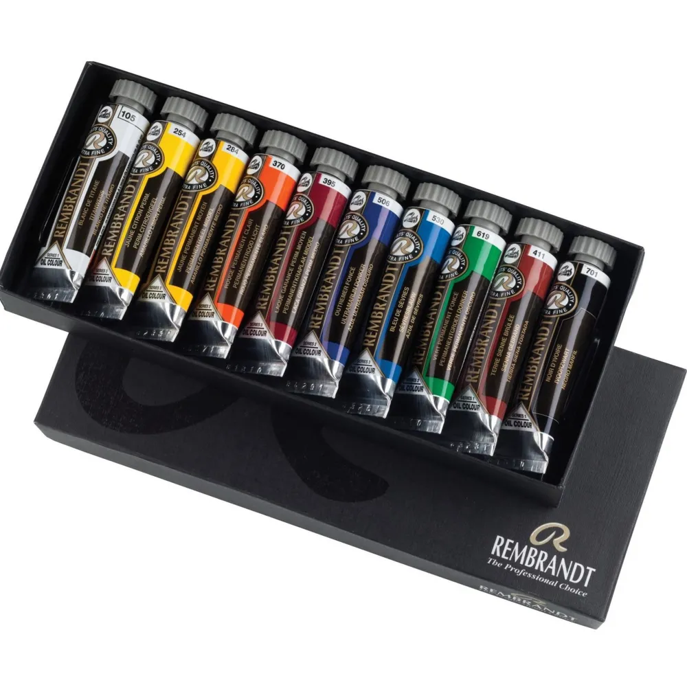 Rembrandt Zestaw farb olejnych - - 10 kolorów x 15 ml > Farby Olejne