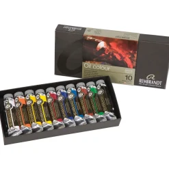 Rembrandt Zestaw farb olejnych - - 10 kolorów x 15 ml ><noscript><img width=