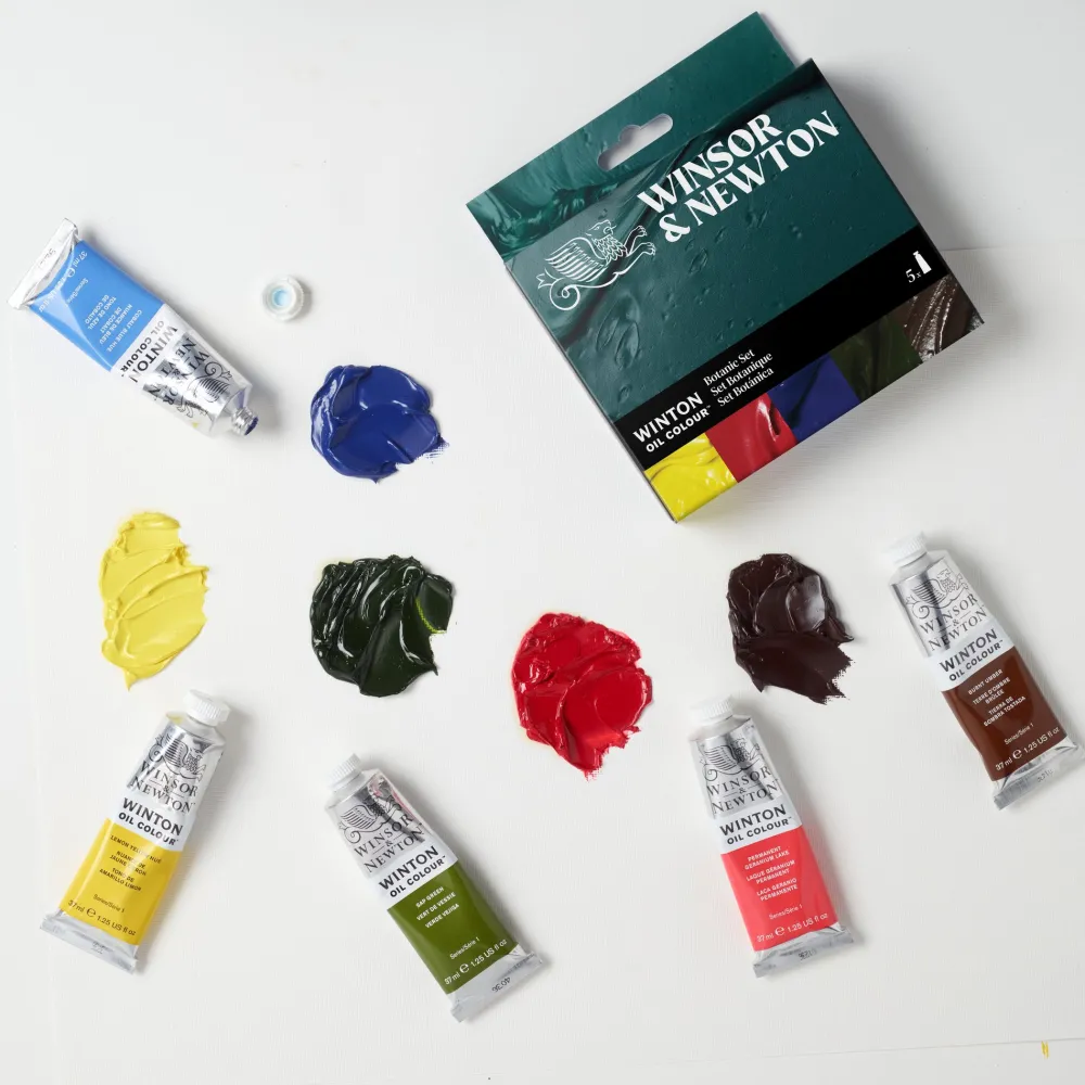 Winsor & Newton Zestaw farb olejnych Winton Botanic - - 5 x 37 ml > Farby Olejne