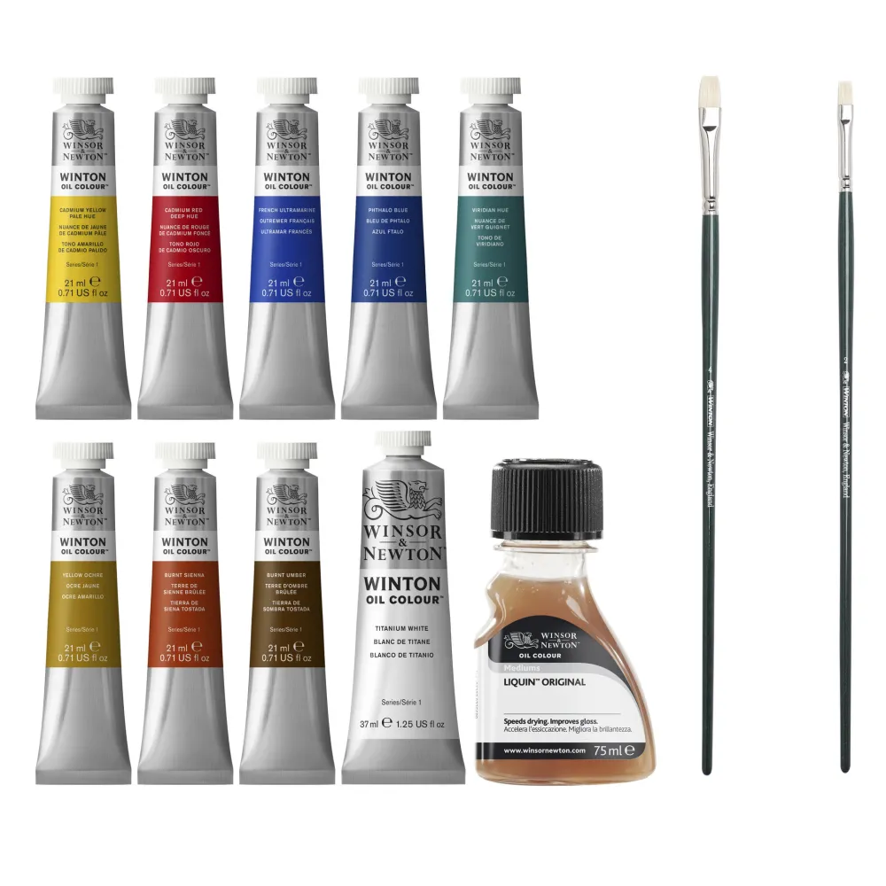 Winsor & Newton Zestaw farb olejnych Winton Studio Set - - 12 szt. > Farby Olejne