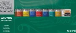 Winsor & Newton Zestaw farb olejnych Winton Studio Set - - 12 szt. ><noscript><img width=