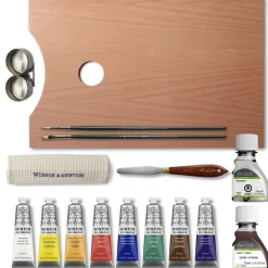 Winsor & Newton Zestaw farb olejnych Winton w drewnianym etui - - 15 szt.