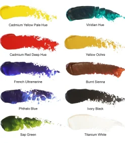 Winsor & Newton Zestaw farb olejnych Winton - - 10 kolorów x 37 ml