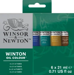 Winsor & Newton Zestaw farb olejnych Winton - - 6 kolorów x 21 ml