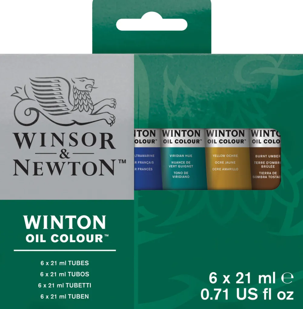 Winsor & Newton Zestaw farb olejnych Winton - - 6 kolorów x 21 ml