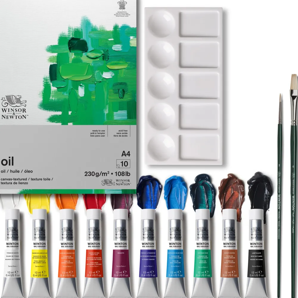 Winsor & Newton Zestaw farb olejnych Winton z akcesoriami - - 14 szt.
