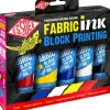 Essdee Zestaw farb tuszów do linorytu Fabric Printing Ink - - 5 x 100 ml