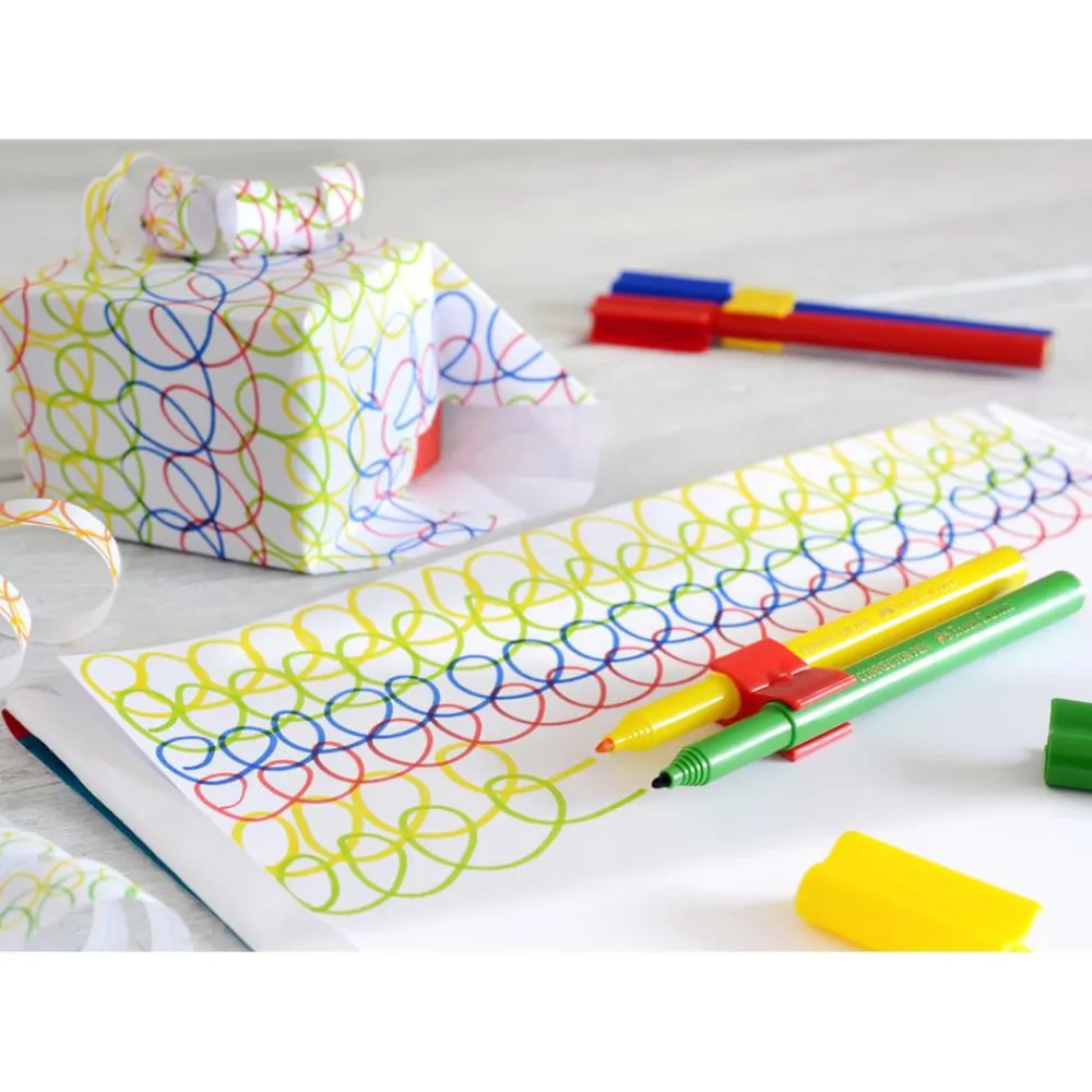 Dzieci Faber-Castell Zestaw flamastrów Connector w walizce - - 60 kolorów