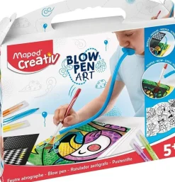 Dzieci Maped Zestaw flamastrów dmuchanych Blow Pen Pop Art - - 6 kolorów