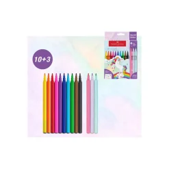 Dzieci Faber-Castell Zestaw flamastrów Jednorożec - - 13 kolorów