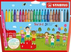 Stabilo Zestaw flamastrów Trio A-Z - - 24 kolory > Dzieci Flamastry Dla Dzieci