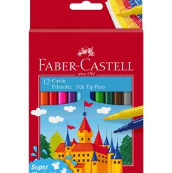 Dzieci Faber-Castell Zestaw flamastrów Zamek - - 12 kolorów