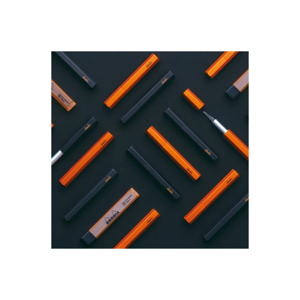 Rhodia Zestaw grafitów do ołówków z etui 0,5 mm - - Black 20 szt. > Wkłady Do Ołówków