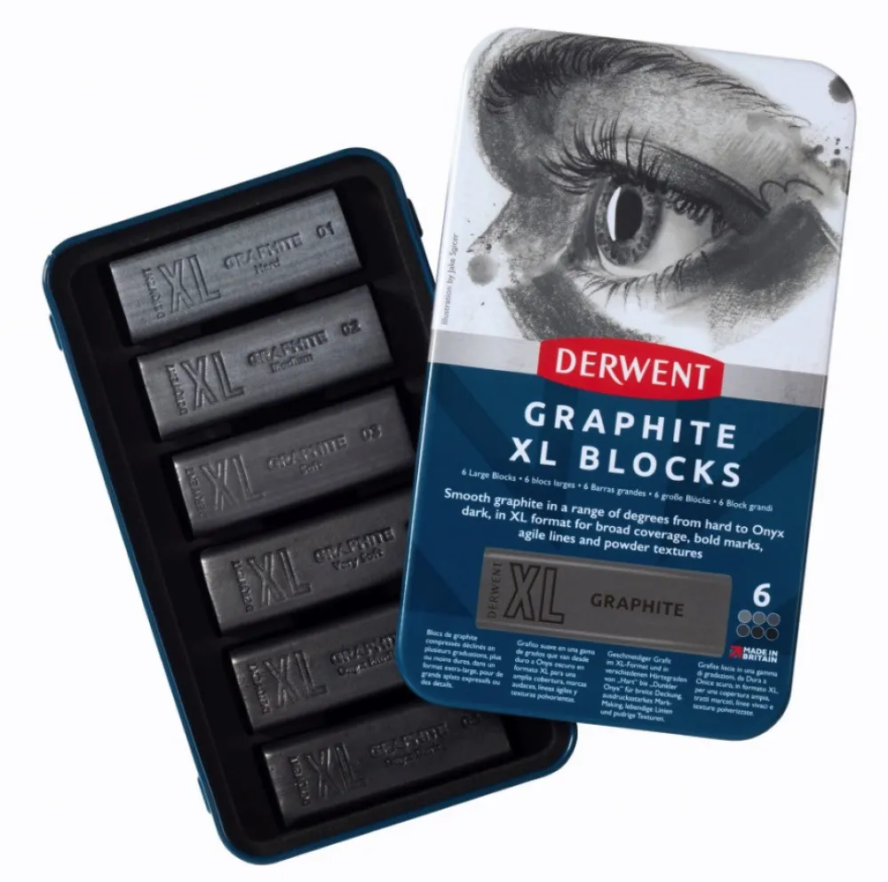 Derwent Zestaw grafitów naturalnych Graphite XL w sztyfcie - - 6 szt.