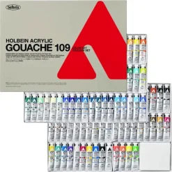 Holbein Zestaw gwaszy Acryla Gouache - - 109 kolorów x 20 ml