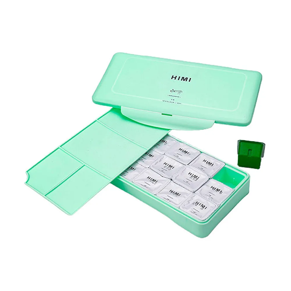 HIMI Zestaw gwaszy Jelly Cup Basic Green - - 18 szt.